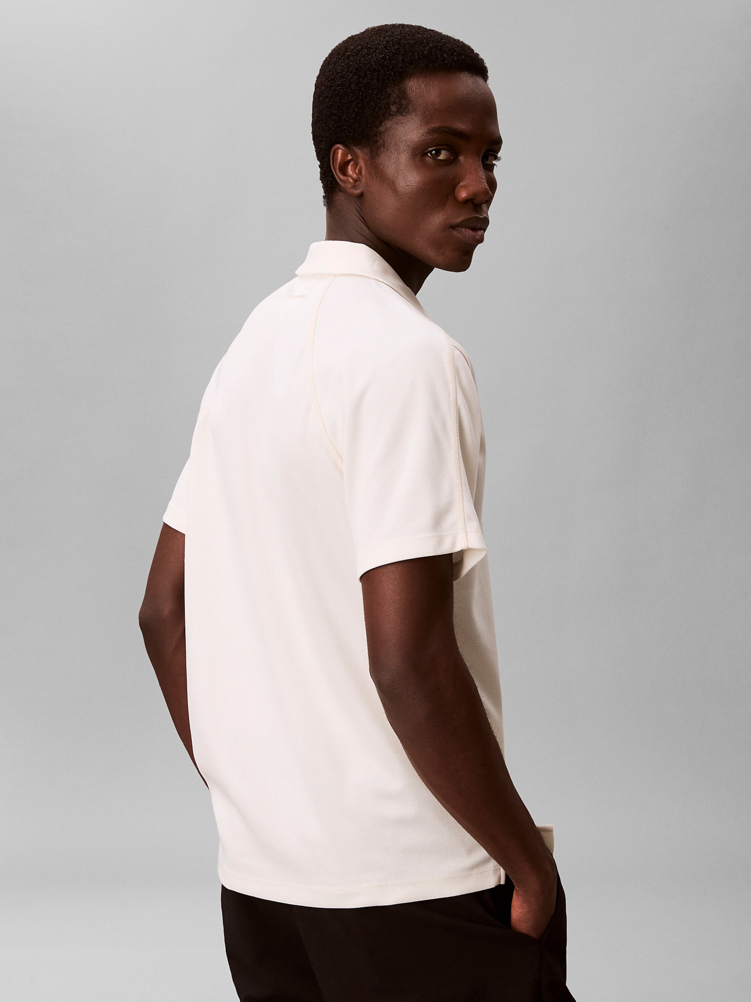 Calvin Klein Футболка из шерсти белая — фото 4