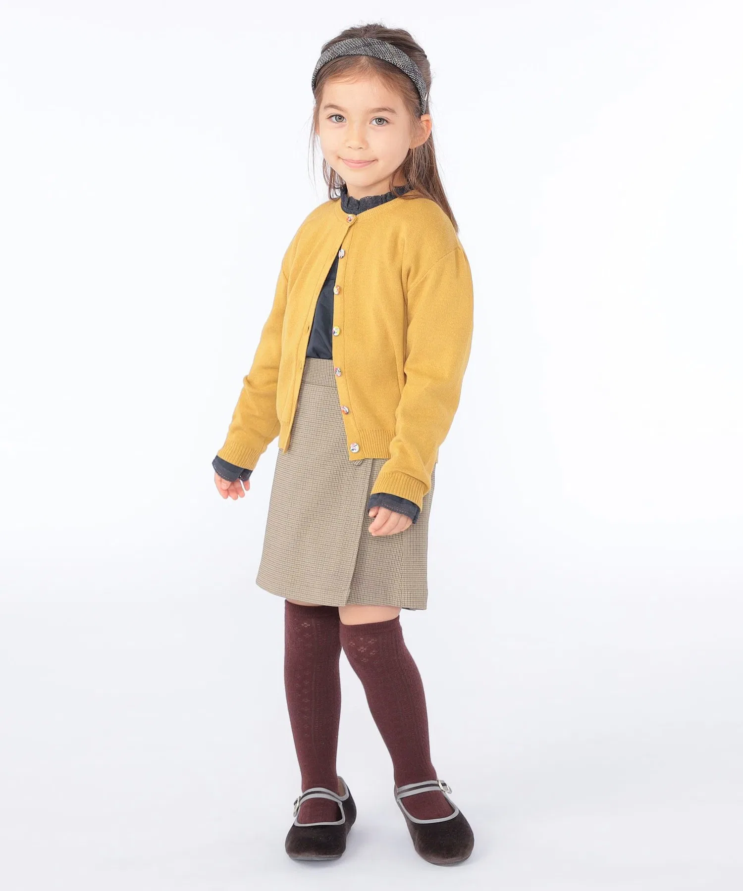 Детские брюки-кюлоты SHIPS KIDS клетчатые коричневые — фото 4