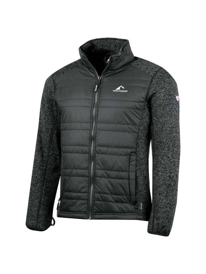 

Дождевик Westfjord Hybridjacke Gullfoss, цвет black/steel blue