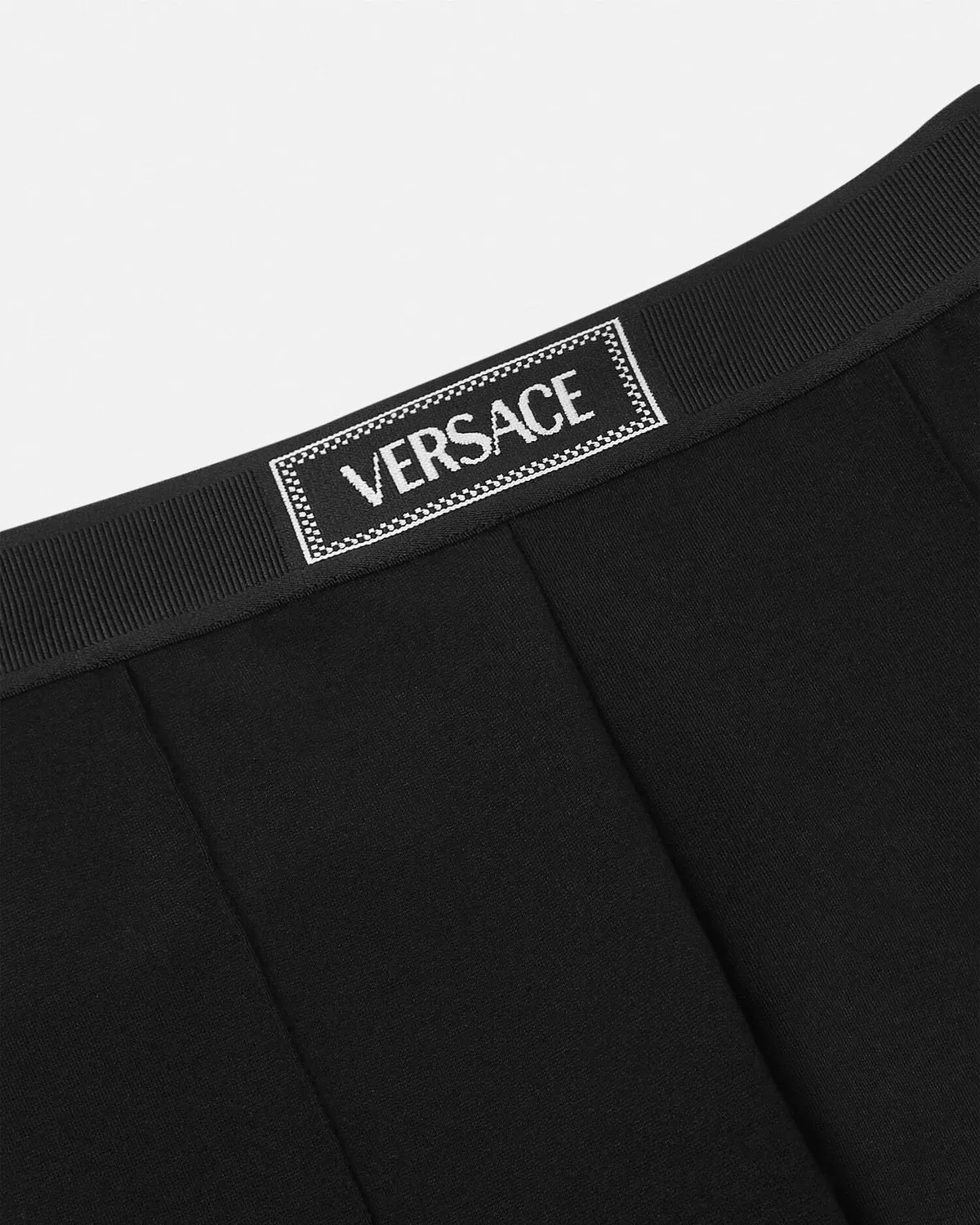 Детские леггинсы с винтажным логотипом из 90-х VERSACE, черный — фото 4