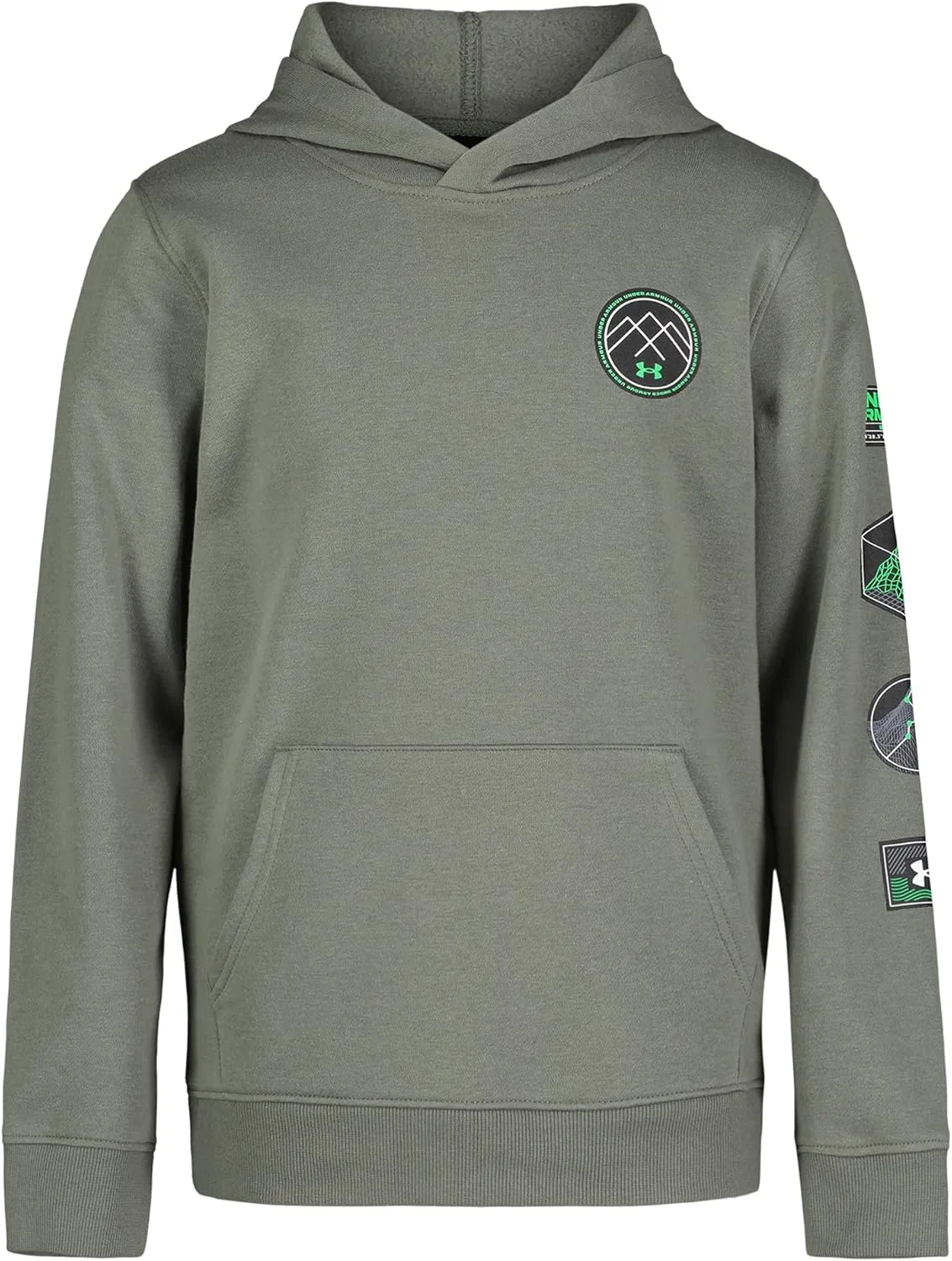 Детская толстовка с капюшоном, флисовая, Under Armour, Sage Badge
