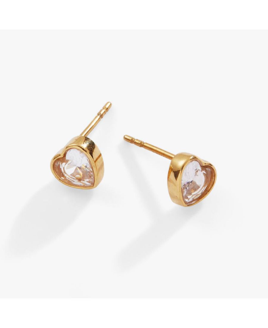 

Мини-серьги-гвоздики Кристальное сердце Alex and Ani, No Color