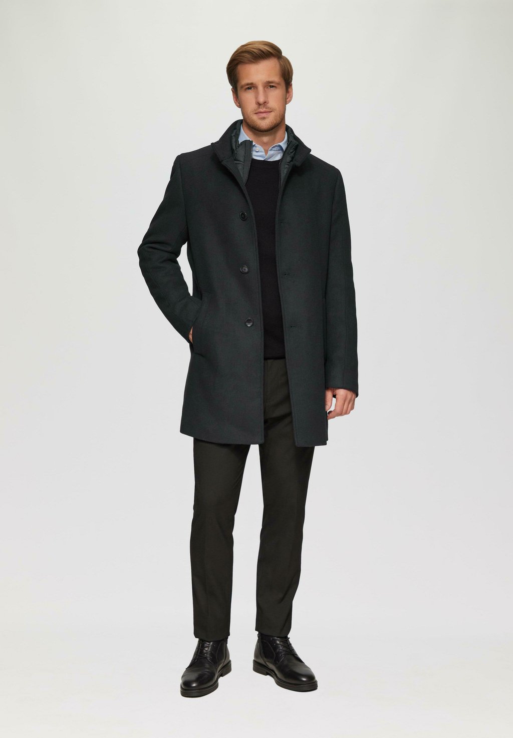 

Короткое пальто s.Oliver BLACK LABEL, черный
