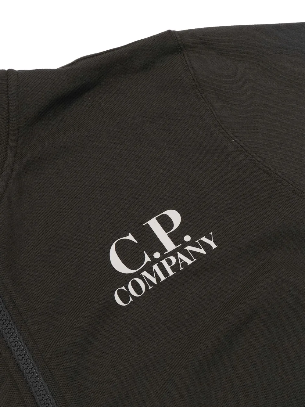 Толстовка на молнии с деталями в виде очков C.P. Company Kids, черный — фото 3