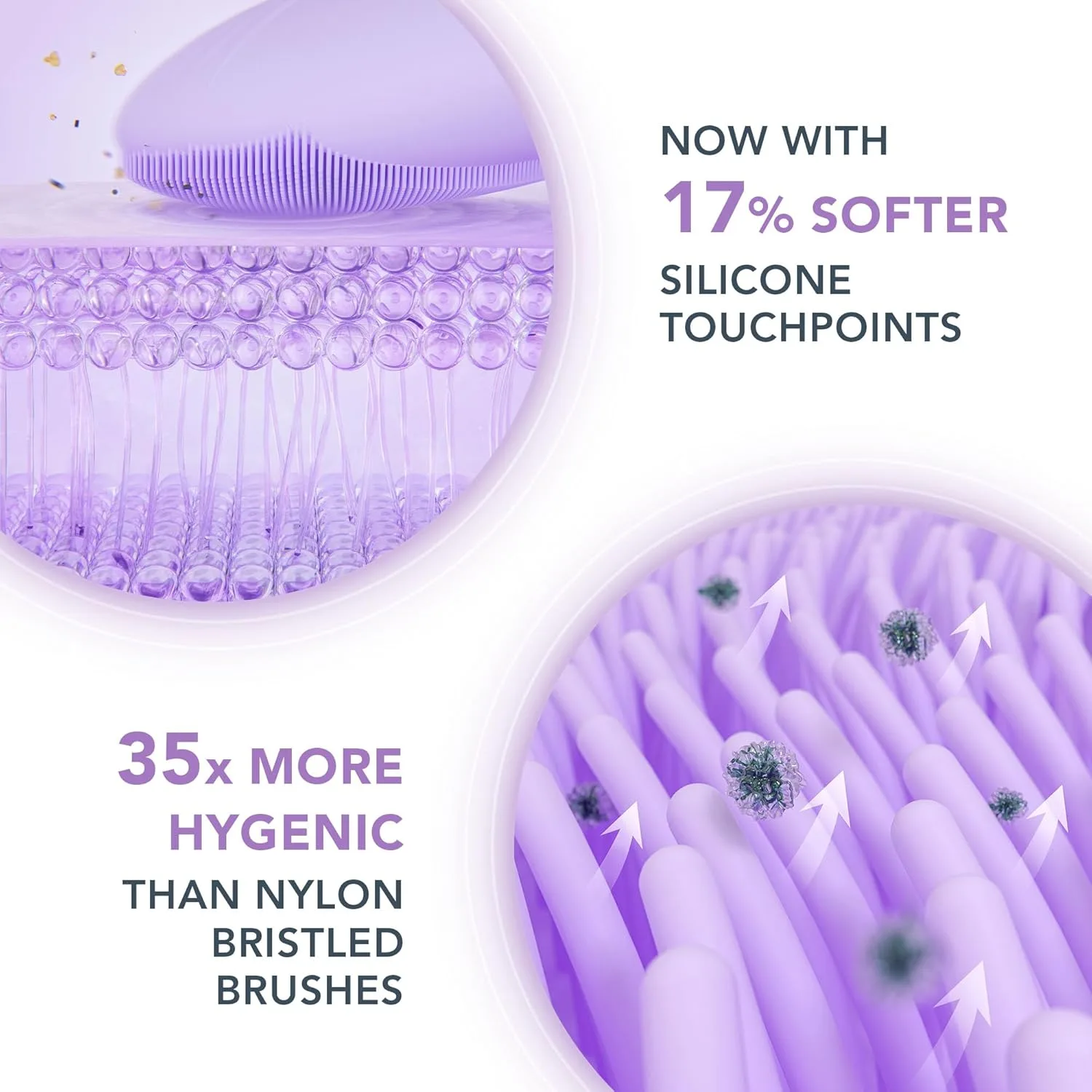 FOREO Deep & Gentle LUNA 4 Sensitive Bundle - щетка для умывания для чувствительной кожи + очищающая пенка LUNA Micro-Foam 2.0, 100 мл - набор для глубокого очищения и массажа, Luna 4 Sensitive Skin Set — фото 4