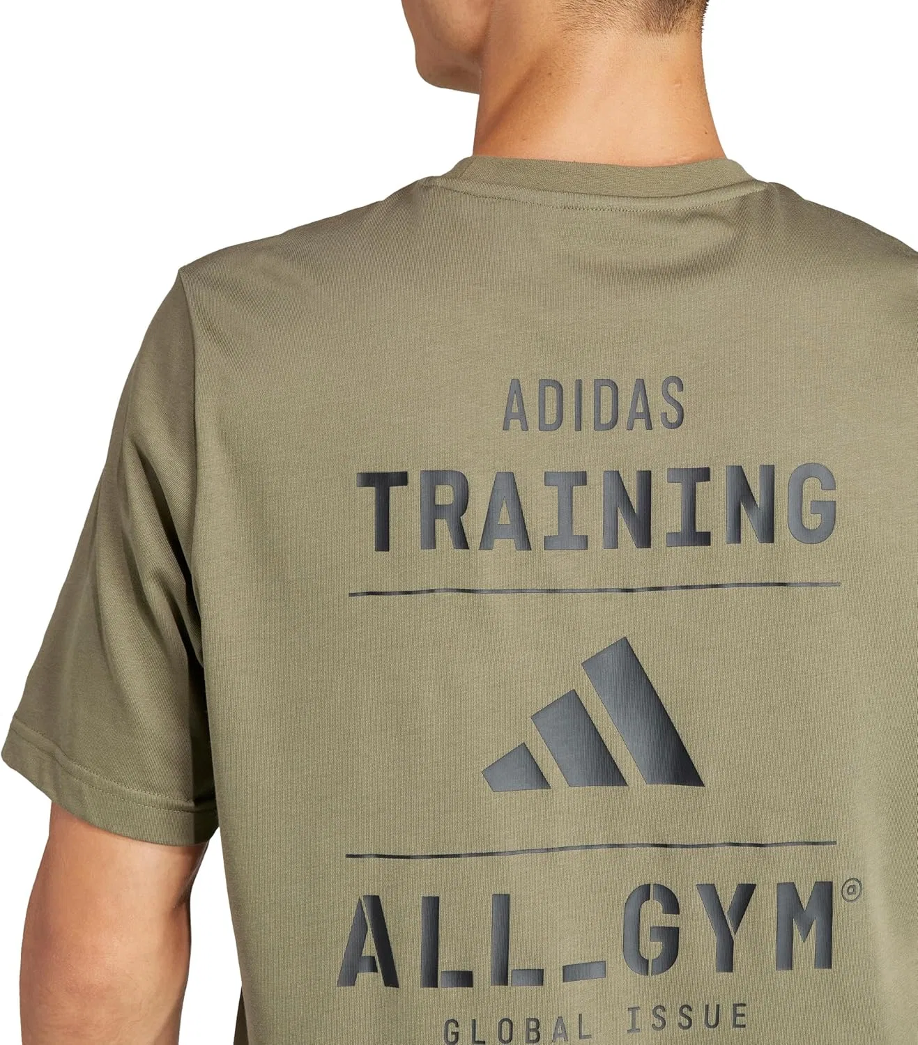 Футболка мужская adidas Aeroready, оливковый — фото 4