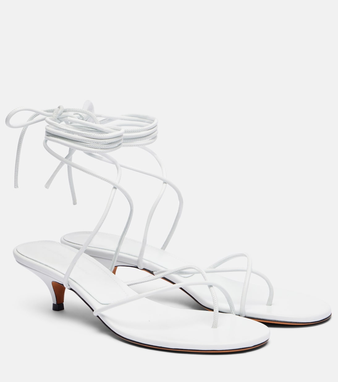 Сандалии Slash Tie 40 из кожи Proenza Schouler, белый