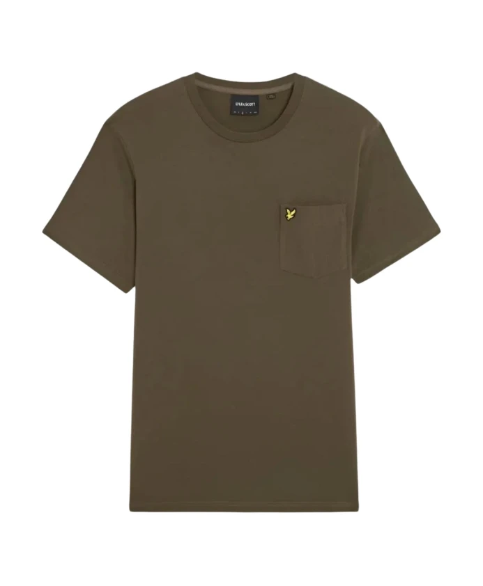 

Классическая футболка с карманом и коротким рукавом Lyle & Scott, зеленый