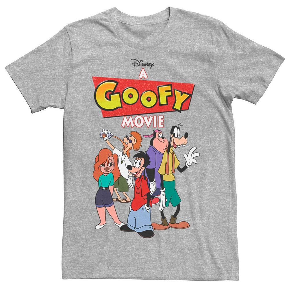 

Футболка с логотипом Big & Tall Disney A Goofy Movie Group Shot Licensed Character, цвет Athletic Heather