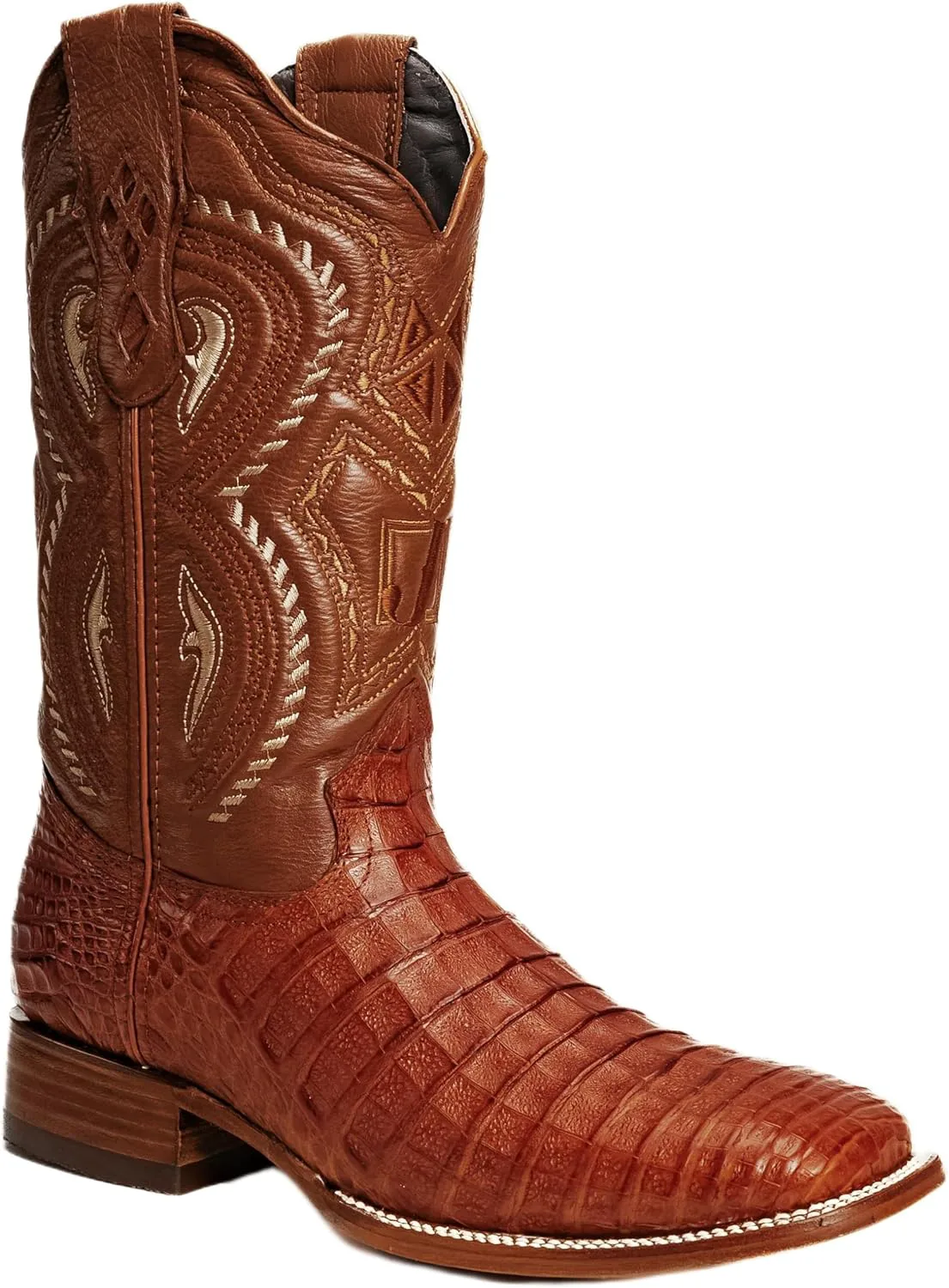 Мужские сапоги Rodeo Cartie из натуральной экзотической кожи каймана с квадратным носком - Shedron Generic — фото 2