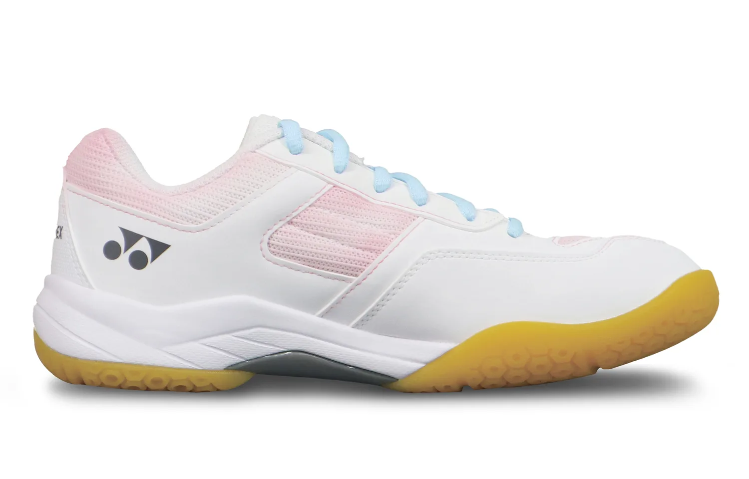 YONEX Кроссовки для бадминтона Power Cushion с амортизацией и износостойким покрытием, низкие, унисекс, розово-голубые — фото 4