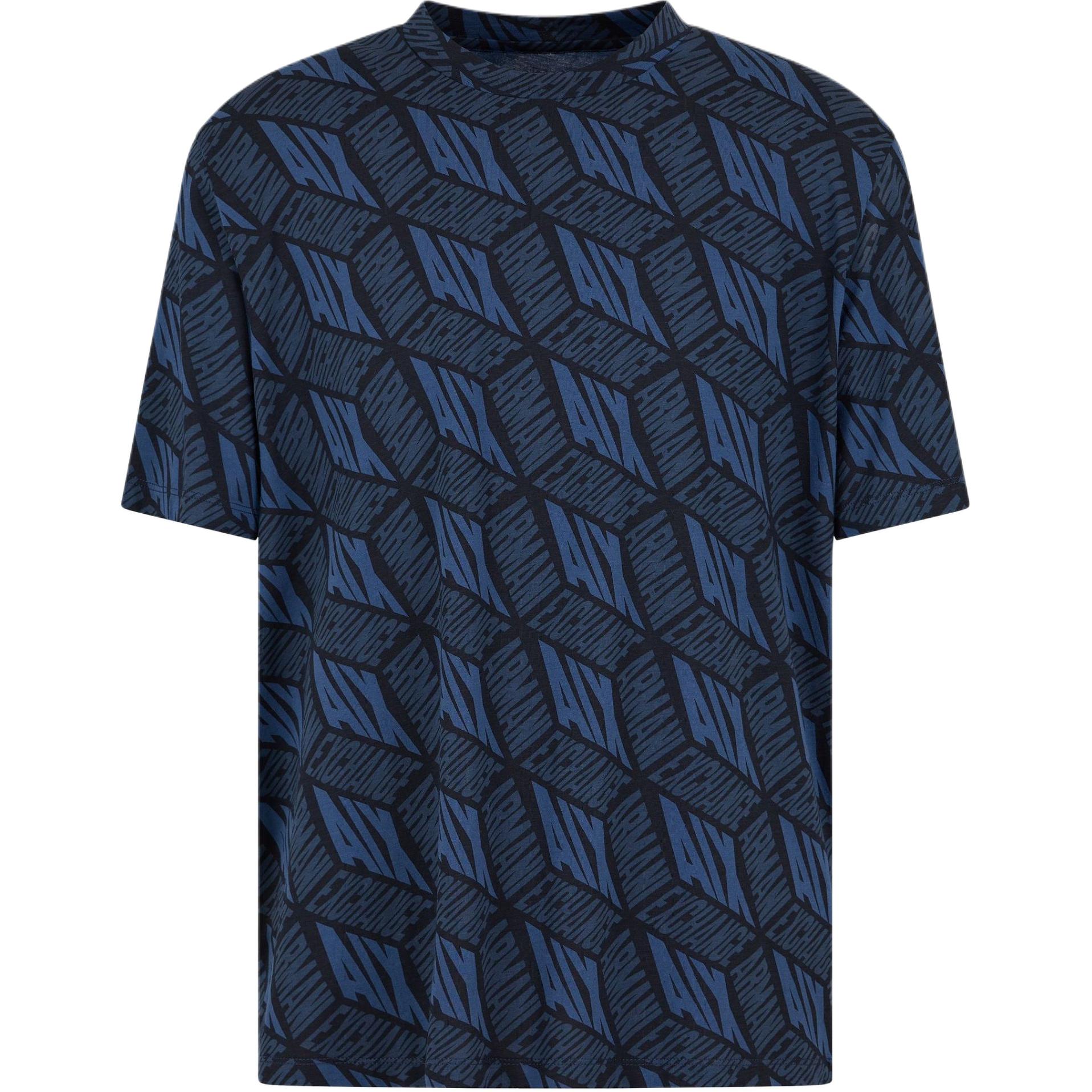 

Футболка мужская синяя AE FW24 ARMANI EXCHANGE