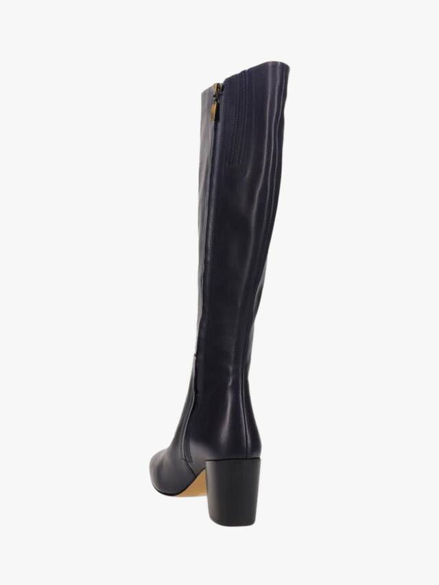 Длинные кожаные ботинки neptune средней ширины для икр Jones Bootmaker, темно-синий — фото 3