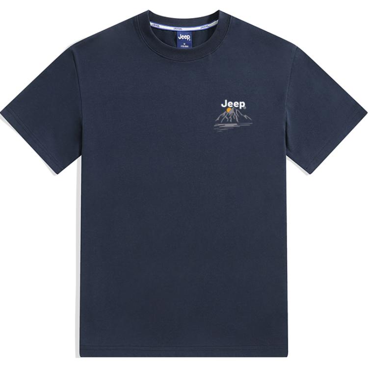 

Футболка Unisex Crew Neck Moderate Jeep, royal синий