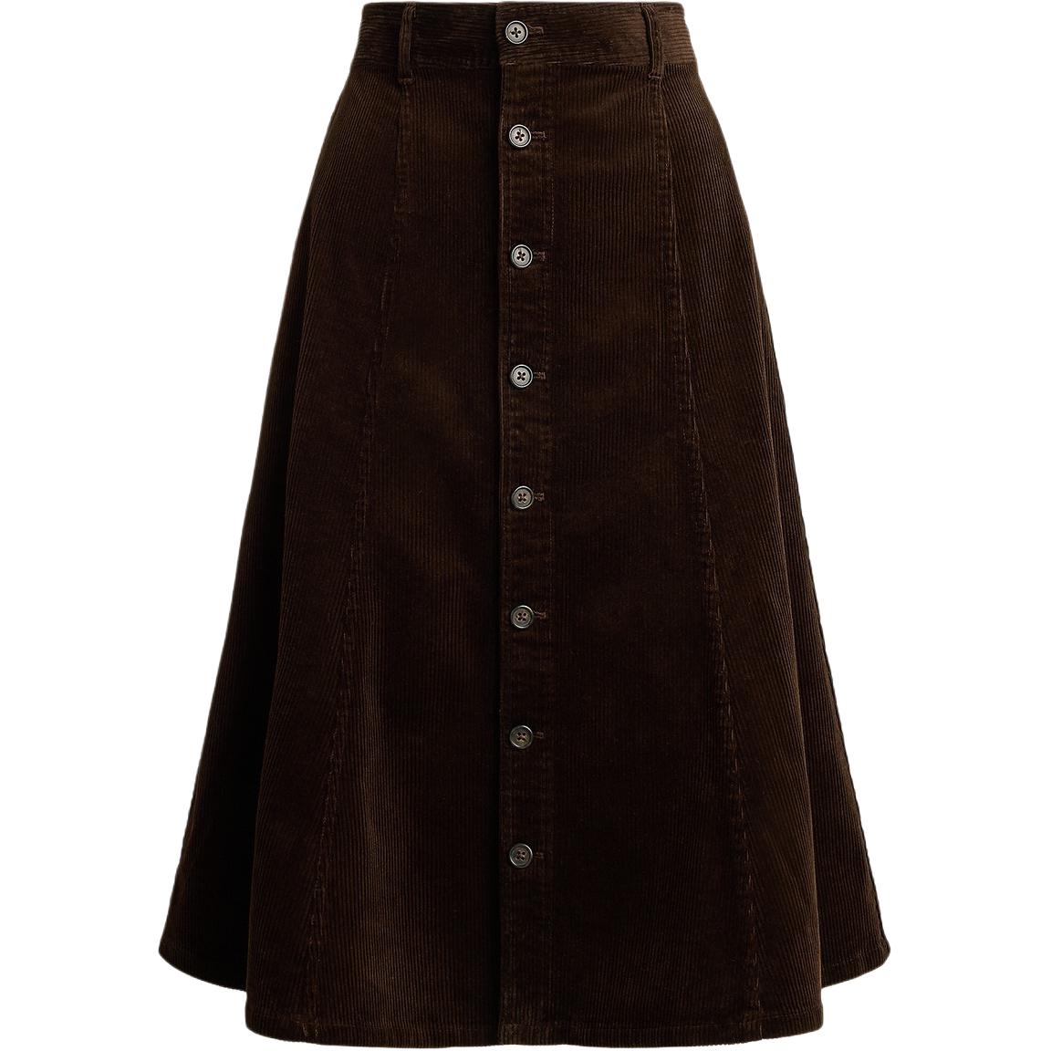 

Повседневная длинная юбка женская Polo Ralph Lauren, темно-коричневый