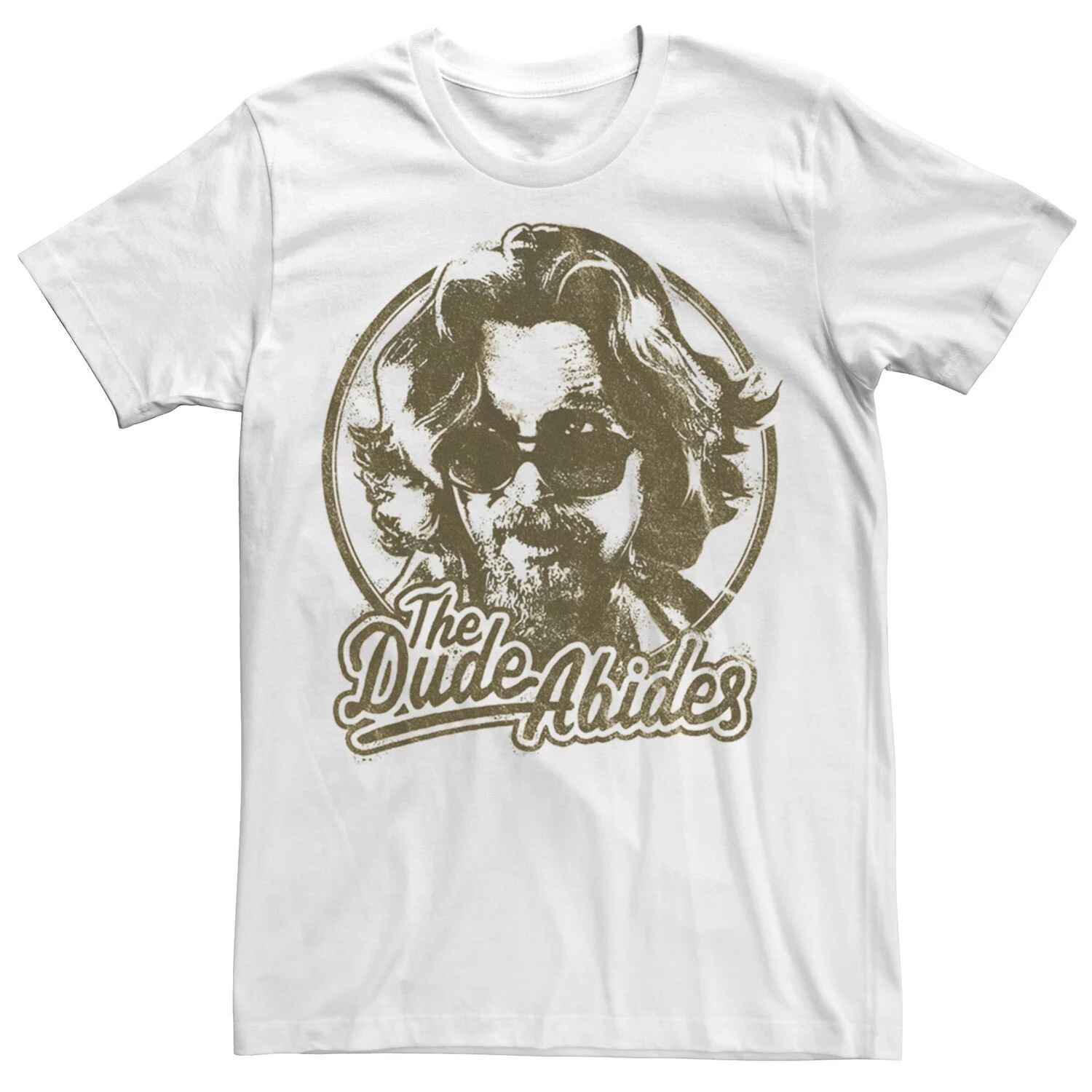 

Мужская футболка с портретом Big Lebowski The Dude Abides Negative Head Shot Licensed Character