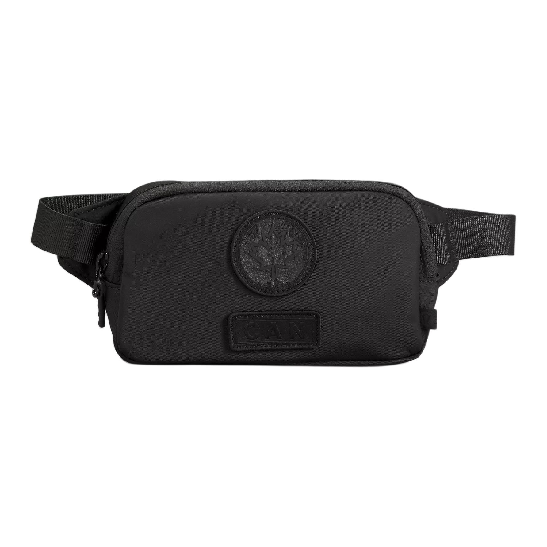 

Lululemon Переработанный полиэстер с нейлоном мини-поясная сумка через плечо унисекс черный, Black