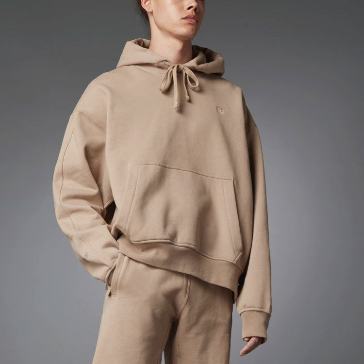 Худи Men's adidas originals Logo Solid Color Sports Brown H33452 — фото 2