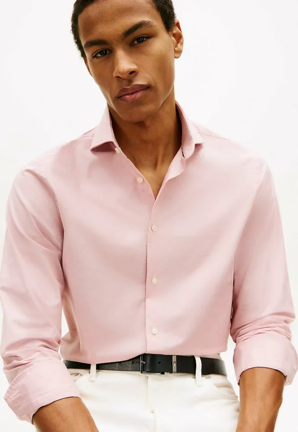 Стильная повседневная рубашка с широкими рукавами Tommy Hilfiger, Dusky Pink — фото 4