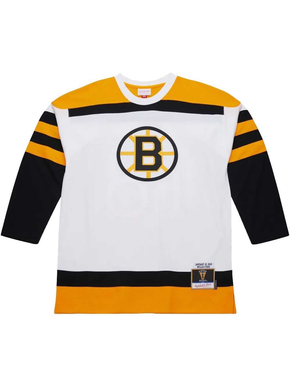 

Топ NHL Bruins 1958 Willie O'Ree Mitchell & Ness, белый