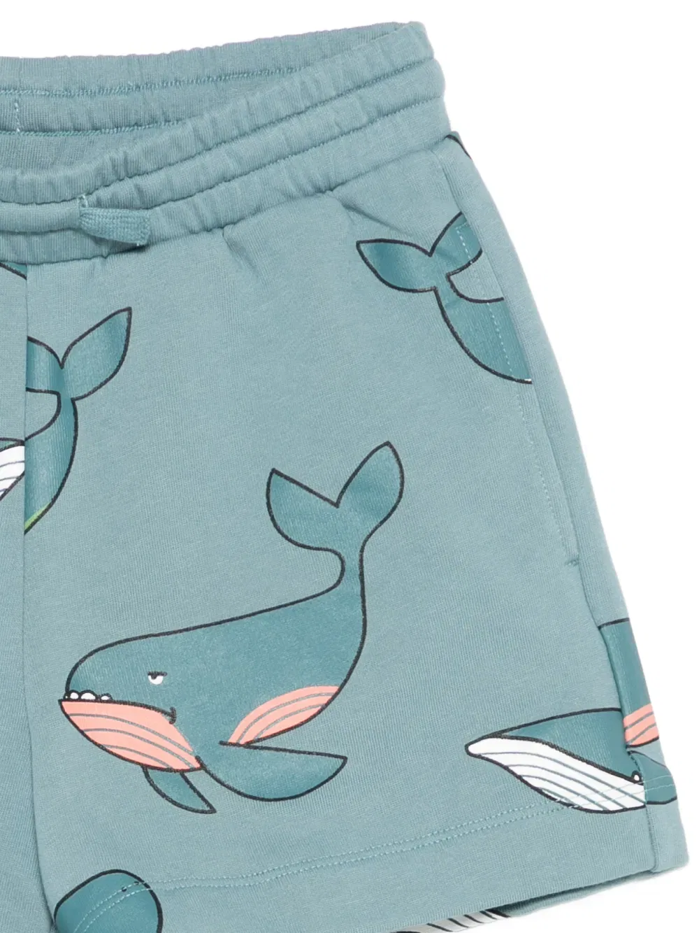 Шорты с принтом в виде китового кита Stella Mccartney Kids, синий — фото 3