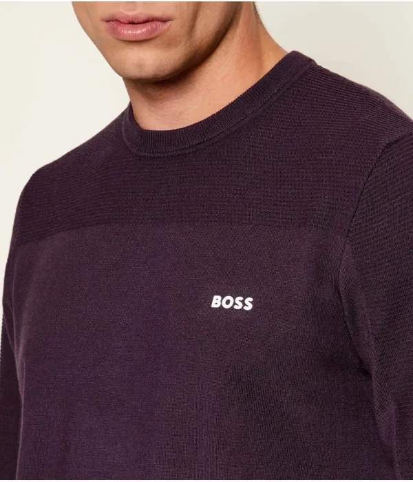 Свитер KN_Momentum-X CN regular fit Boss Green, фиолетовый — фото 4