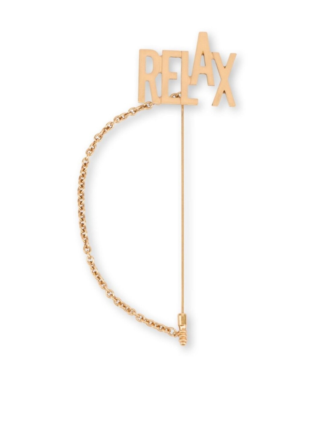 

Брошь Relax с цепочкой Moschino, золотой