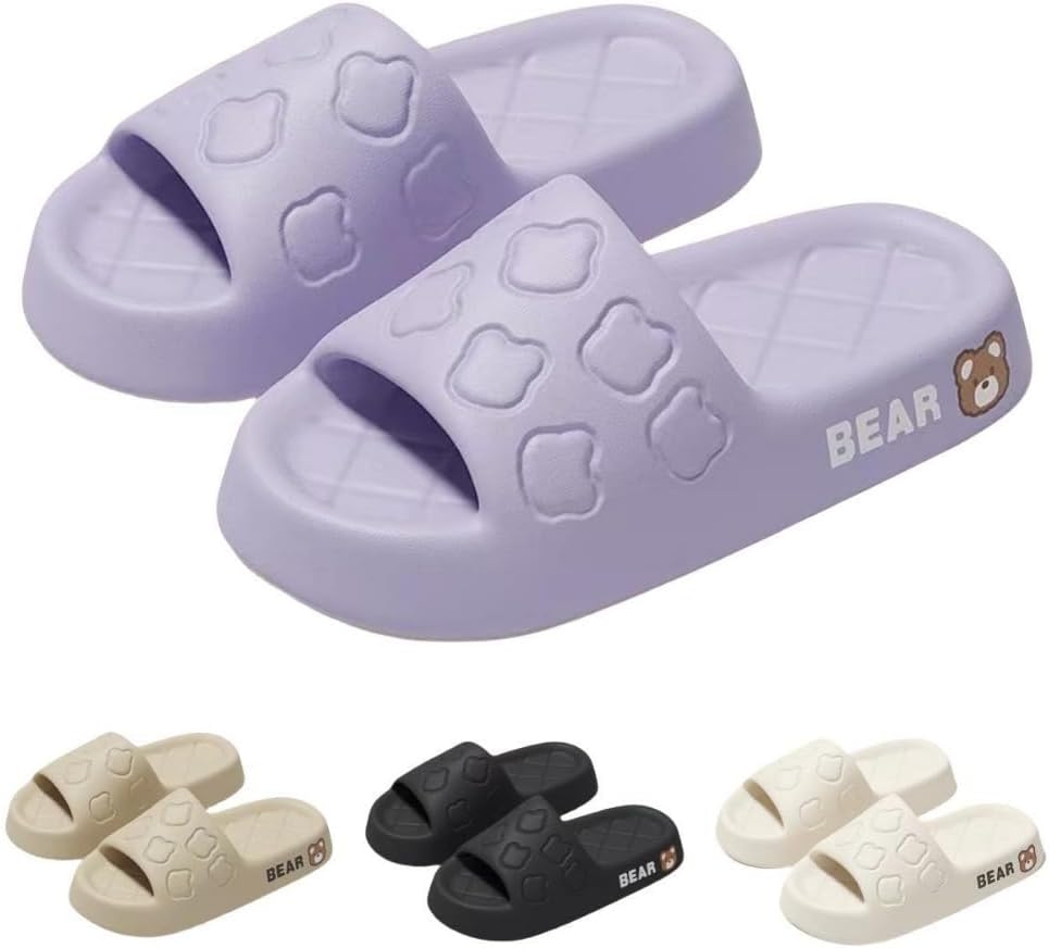

Милые шлепанцы с медвежонком для женщин Albiva, фиолетовый