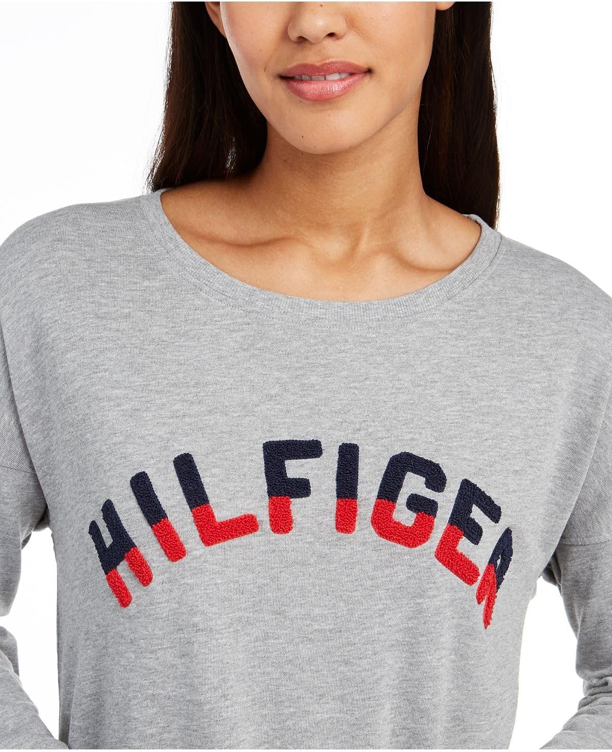 Женская толстовка с длинным рукавом Tommy Hilfiger, Heather Gray — фото 3