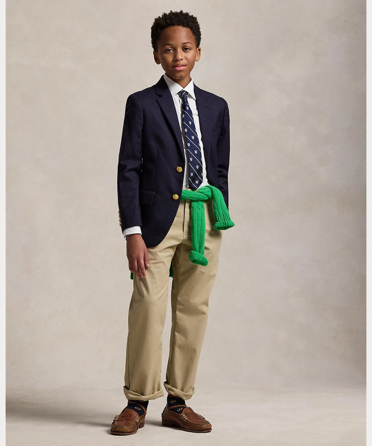 Детская рубашка POLO RALPH LAUREN CHILDRENSWEAR хлопковая — фото 4