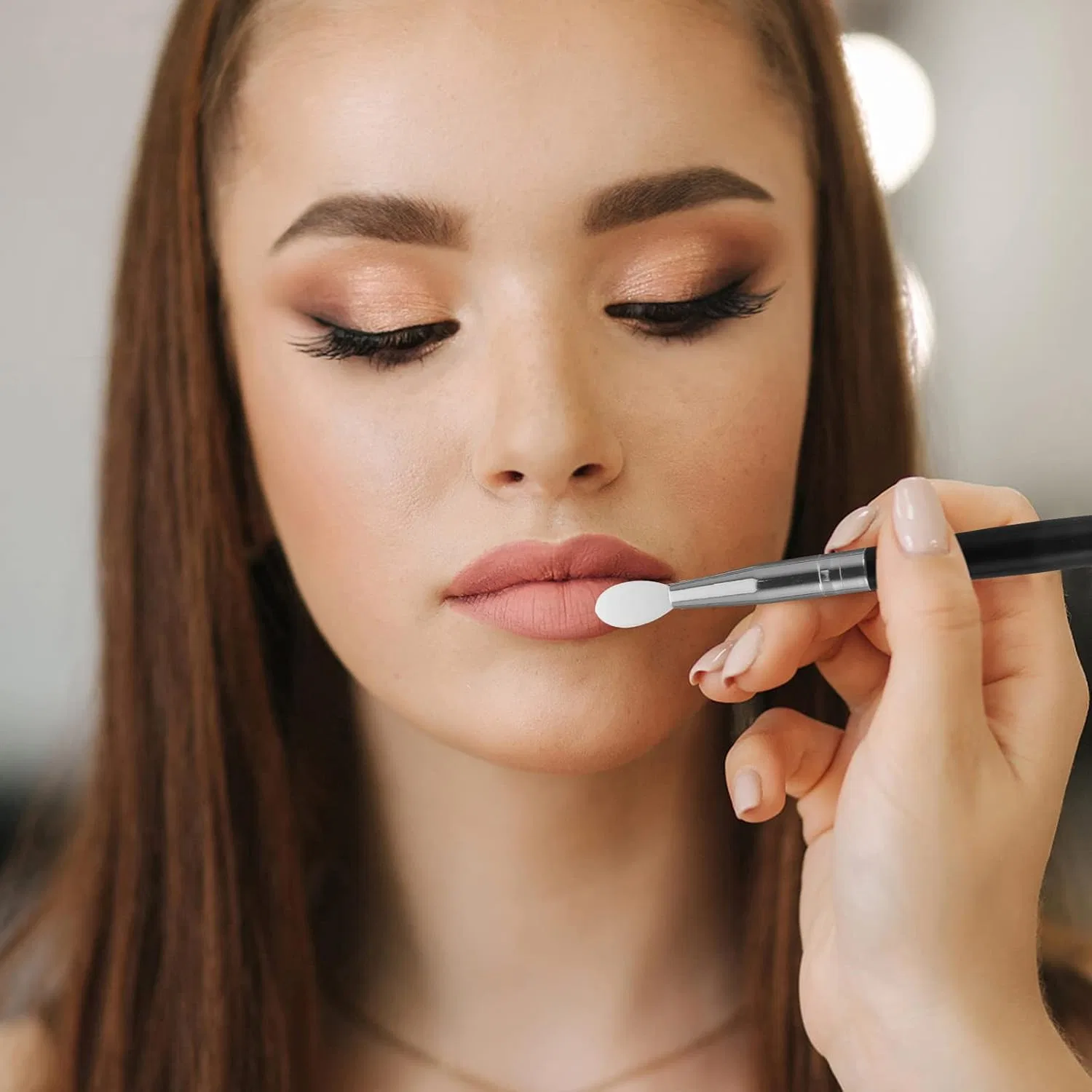 Набор кистей для макияжа 6 шт Frcolor черный — фото 2