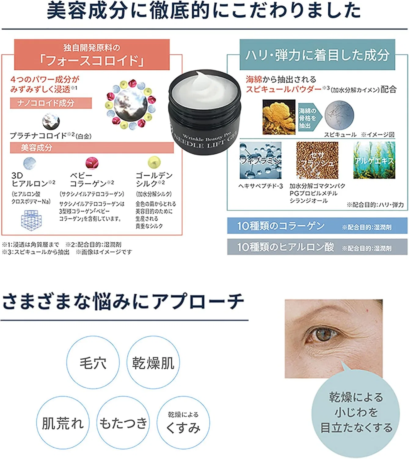 Гель для умывания Ya-Man — Гель для лица Yerman Wrinkle Beauty Pro Needle Lift Gel, 50 г — фото 3