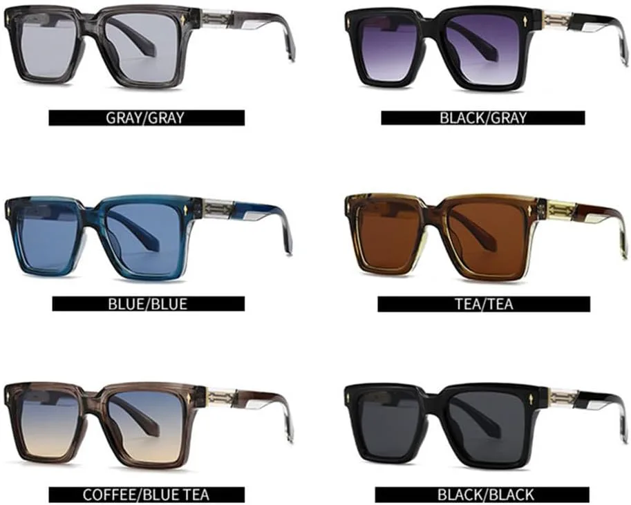 

Солнцезащитные очки UV400 - Rivet Punk Driving Gradient Color для женщин и мужчин, для бега и занятий спортом на открытом воздухе UYPTK, Tea Green Orange