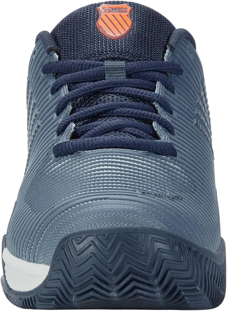 Мужские теннисные кроссовки K-Swiss Performance Hypercourt Express Hb - Highrise/Black/Neon Blaze — фото 4