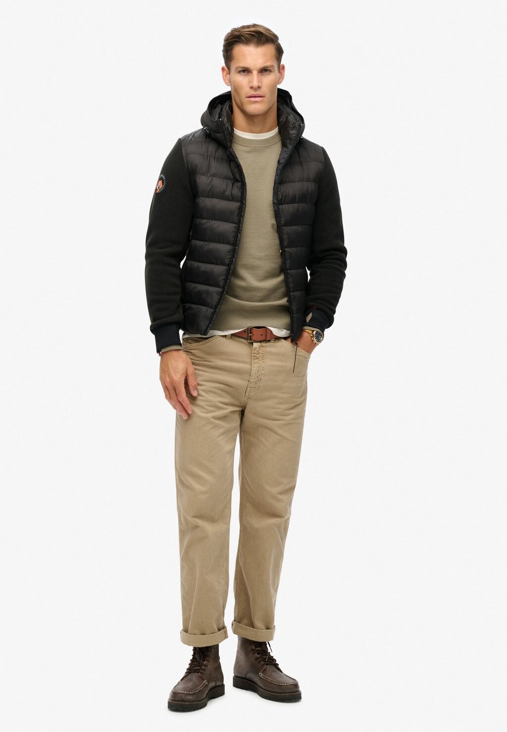 

Легкая куртка HOODED STORM Superdry, черный