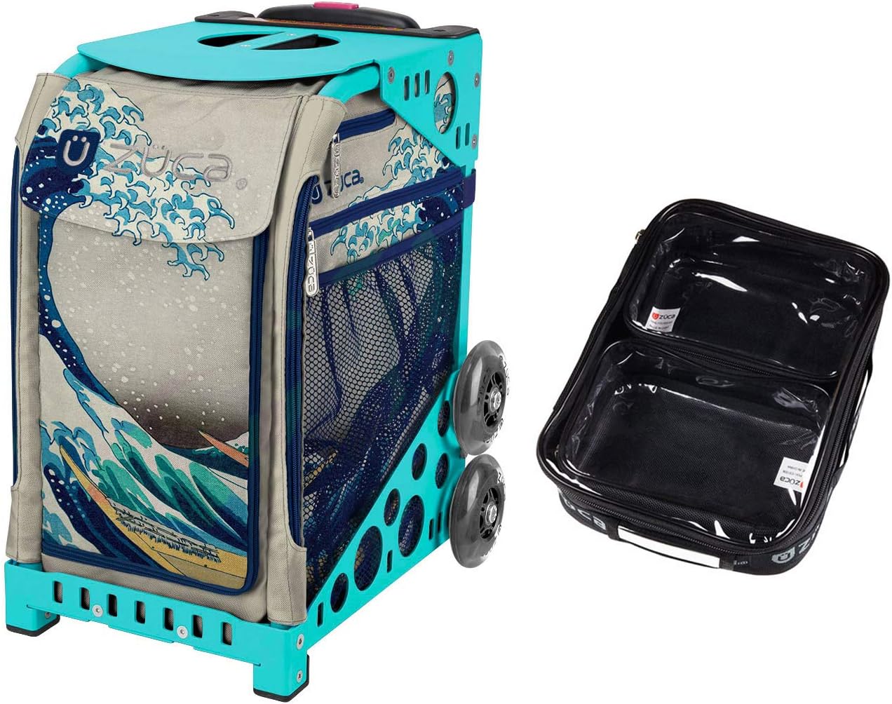 

Спортивная сумка Zuca - Great Wave с подарочными пакетами: один большой и два маленьких (бирюзовая оправа), Зеленый, Спортивная сумка Zuca - Great Wave с подарочными пакетами: один большой и два маленьких (бирюзовая оправа)