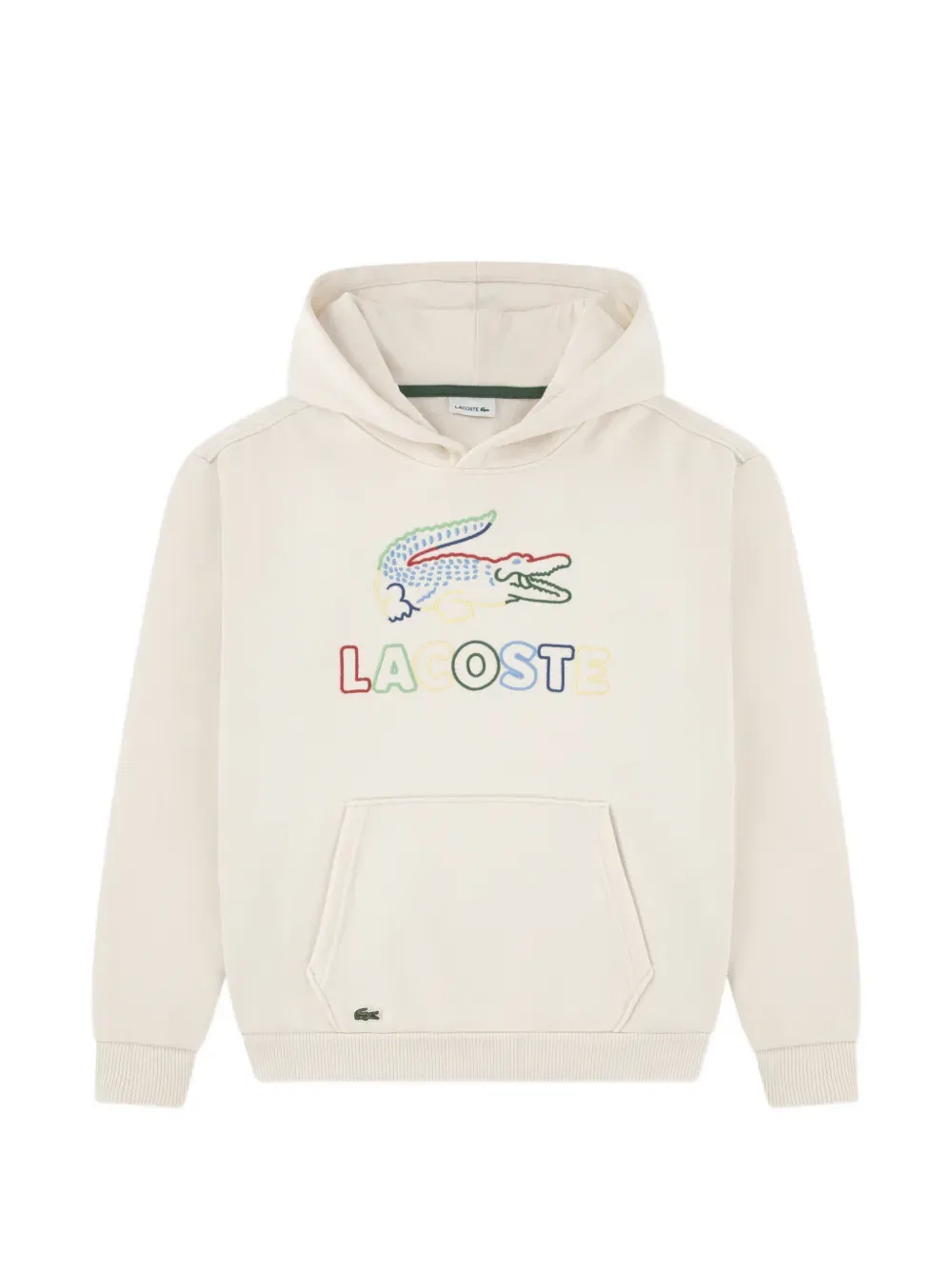 Худи с длинными рукавами и логотипом Lacoste Kids, нейтральный