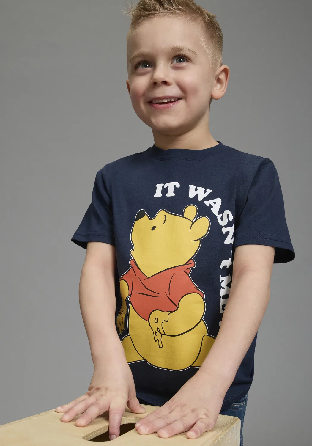 Футболка с принтом Winnie The Pooh Kidsworld, marine