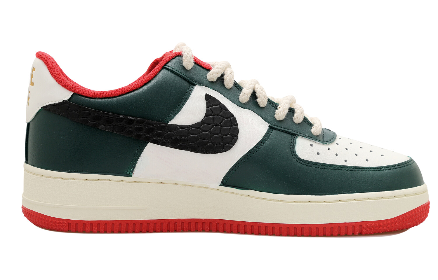 

Кроссовки Nike Air Force 1 Skateboard Shoes Unisex Low-Top Black White Green/Red