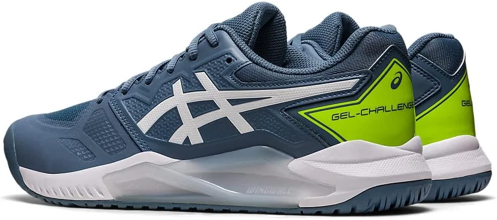 Кроссовки теннисные ASICS Gel-Challenger 13, Steel Blue/White — фото 3