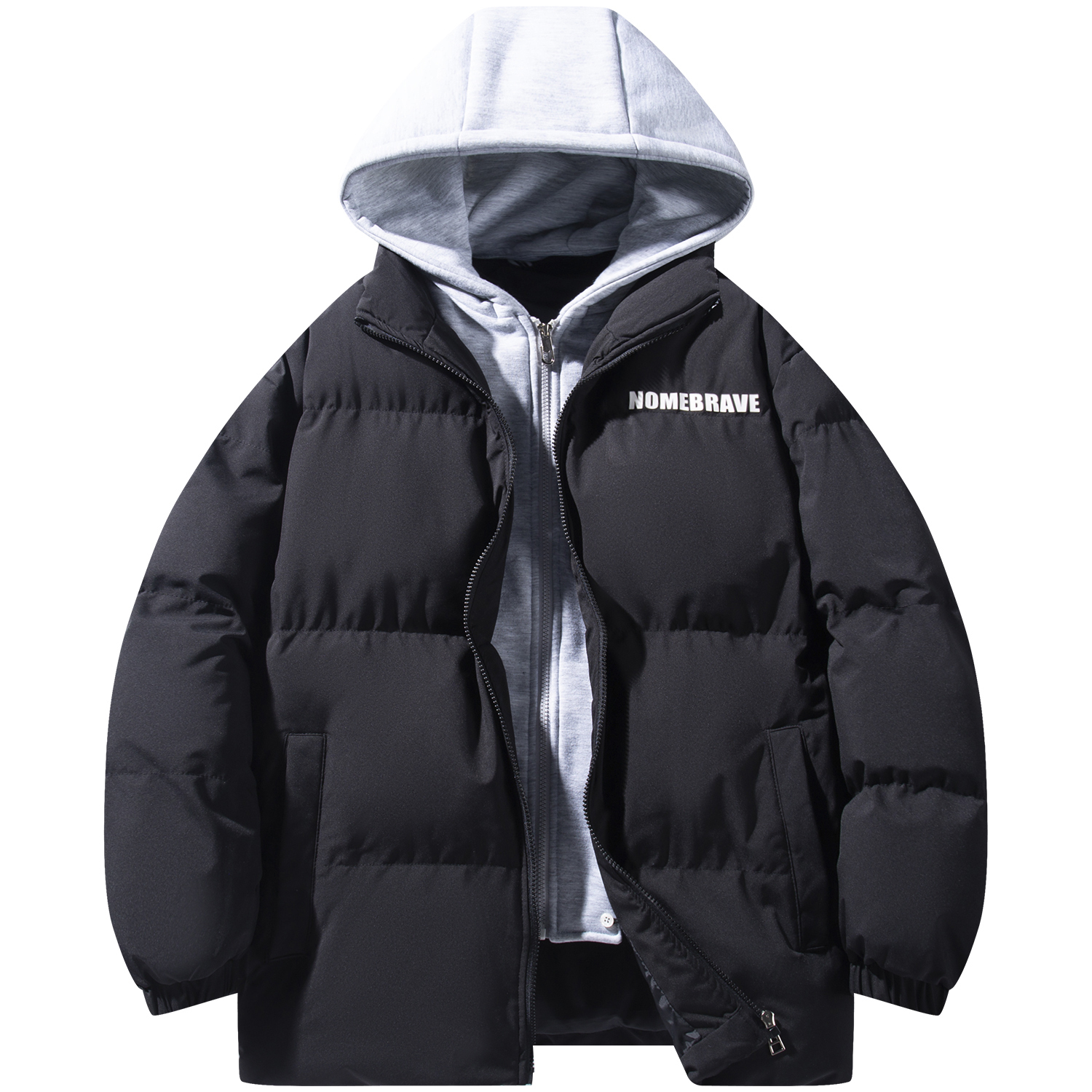 

Пуховик Unisex NOME, экрю с воротником стойкой без капюшона, Бежевый, Пуховик Unisex NOME, экрю с воротником стойкой без капюшона