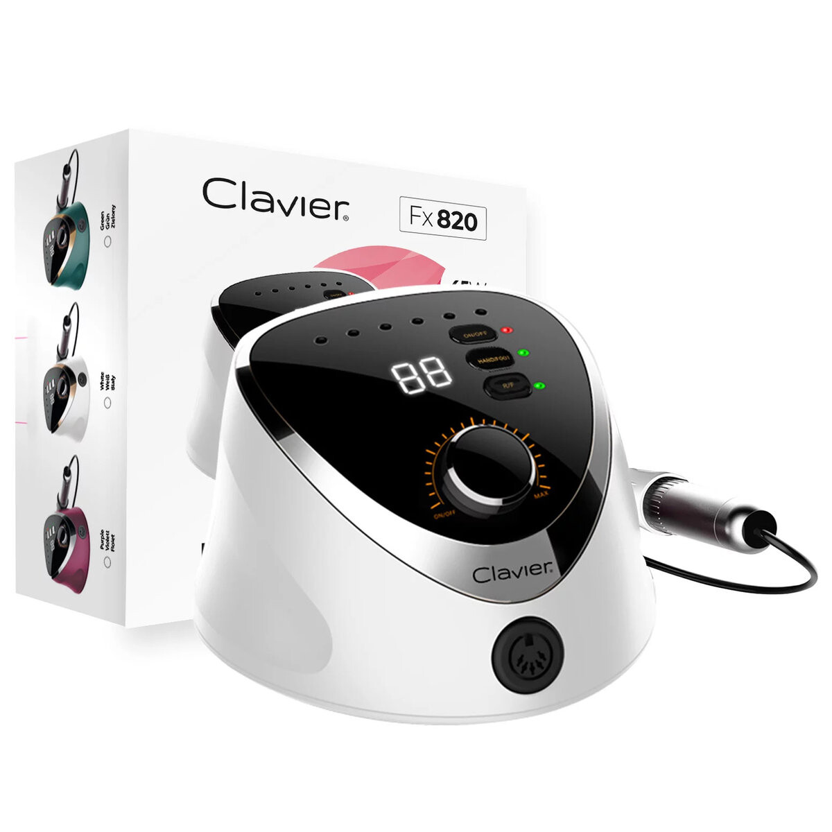 

Фрезер для маникюра Clavier FX 820 - 65Вт 35000 об/мин, белый