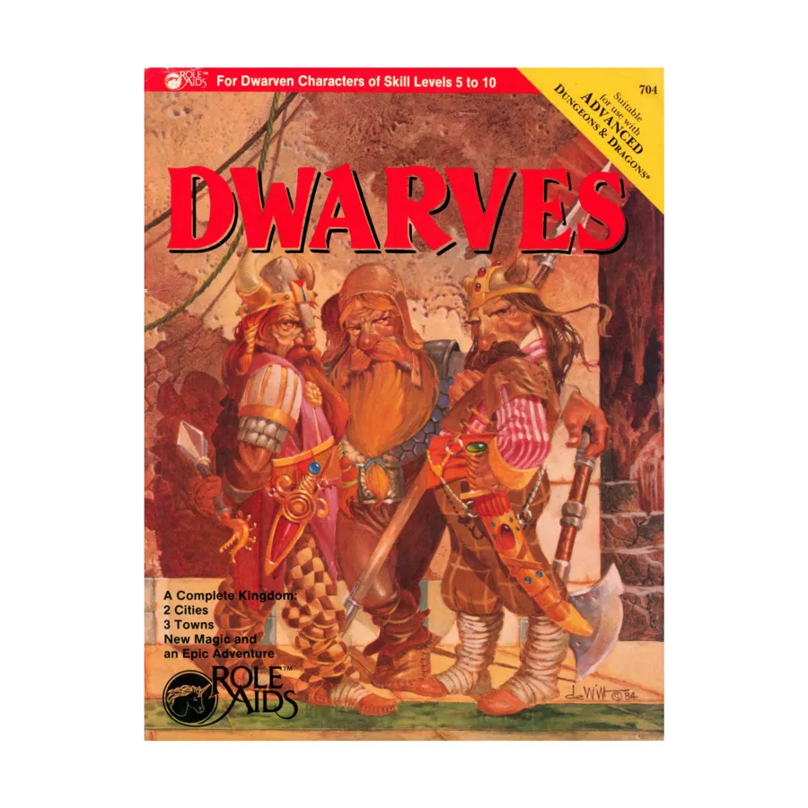 

Dwarves (2nd Printing), Roleaids - Monsters & Fantasy Races, мягкая обложка