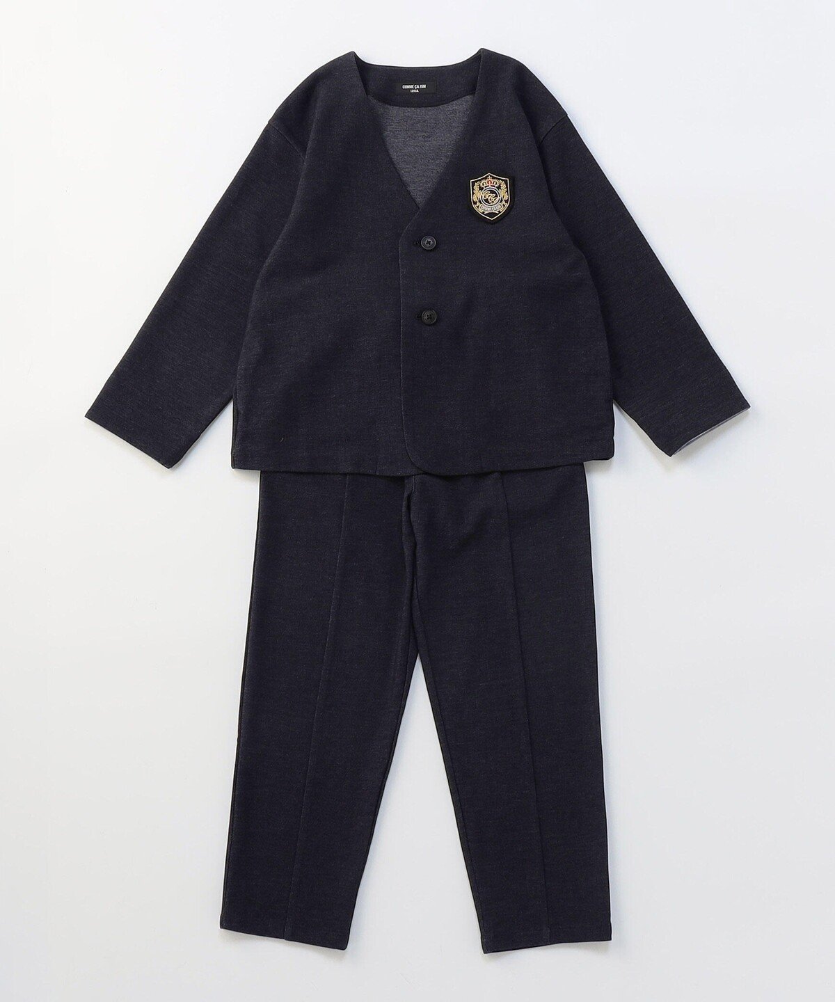 Костюм без воротника (140-160 см) Comme Ca Ism, Navy