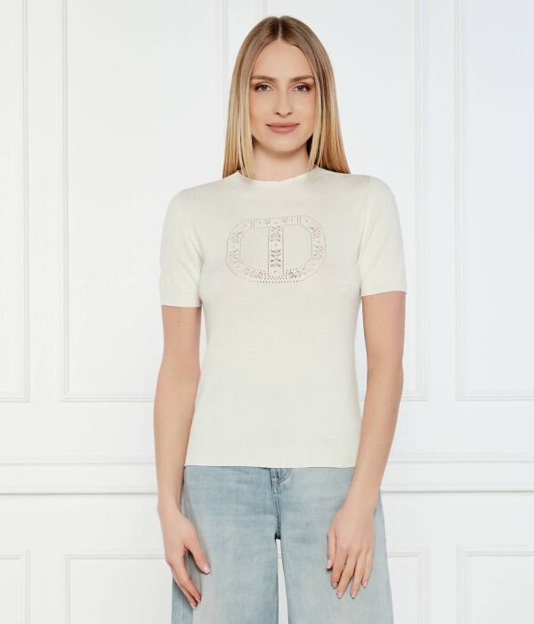 

Свитер лупетто Slim fit Twinset, белый