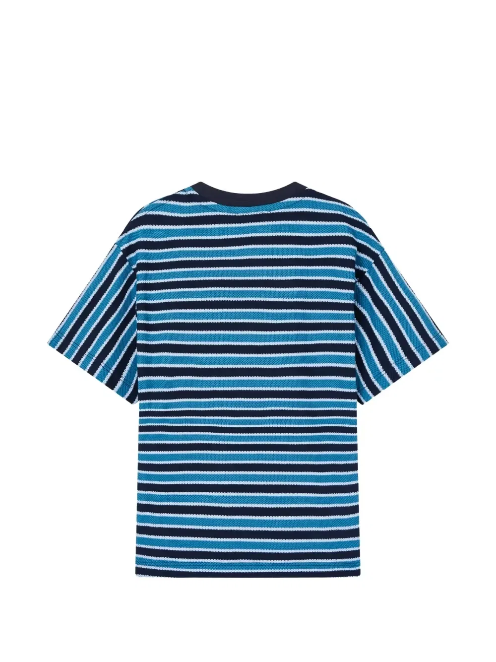 Полосатая футболка с логотипом Emporio Armani Kids, синий — фото 2