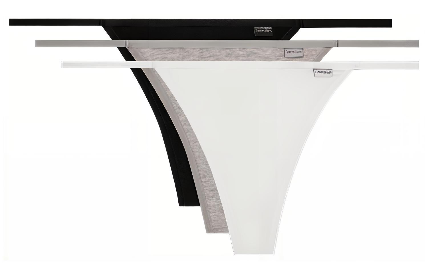 

Комплект из 3 женских стрингов CALVIN KLEIN, 3 Pack, Space Black+Moon White+Marble Gray