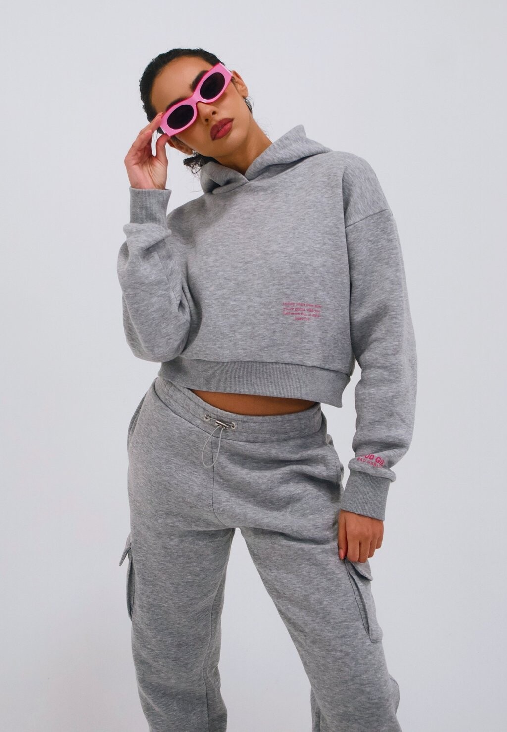 

Толстовка LAYN Good Girl Bad Habits, цвет grey melange