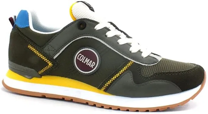 Кроссовки Colmar Travis PRO Tex TRAVISPROTEX047, зеленые, желтые, синие