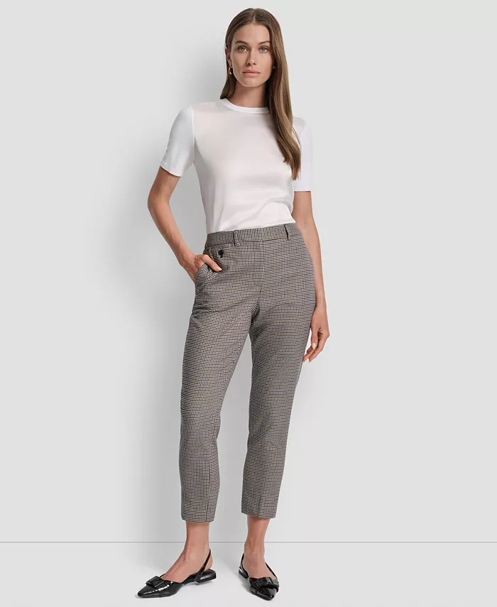

Брюки до щиколотки с узором «гусиная лапка» DKNY, мультиколор